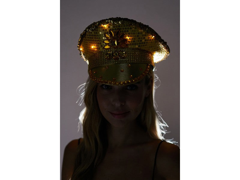 Music festival light up   Gold Hat