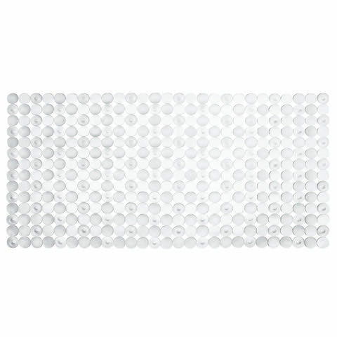 Alfombrilla transparente de baño 27" x 14"
