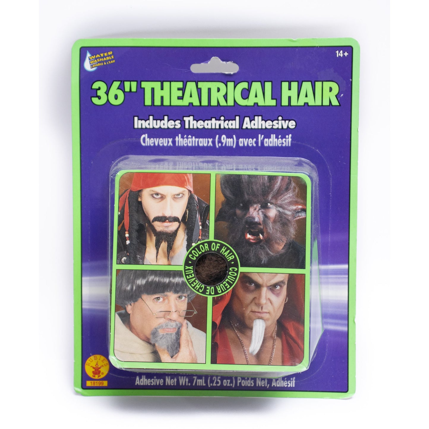 36" Brown Theatrical Hair