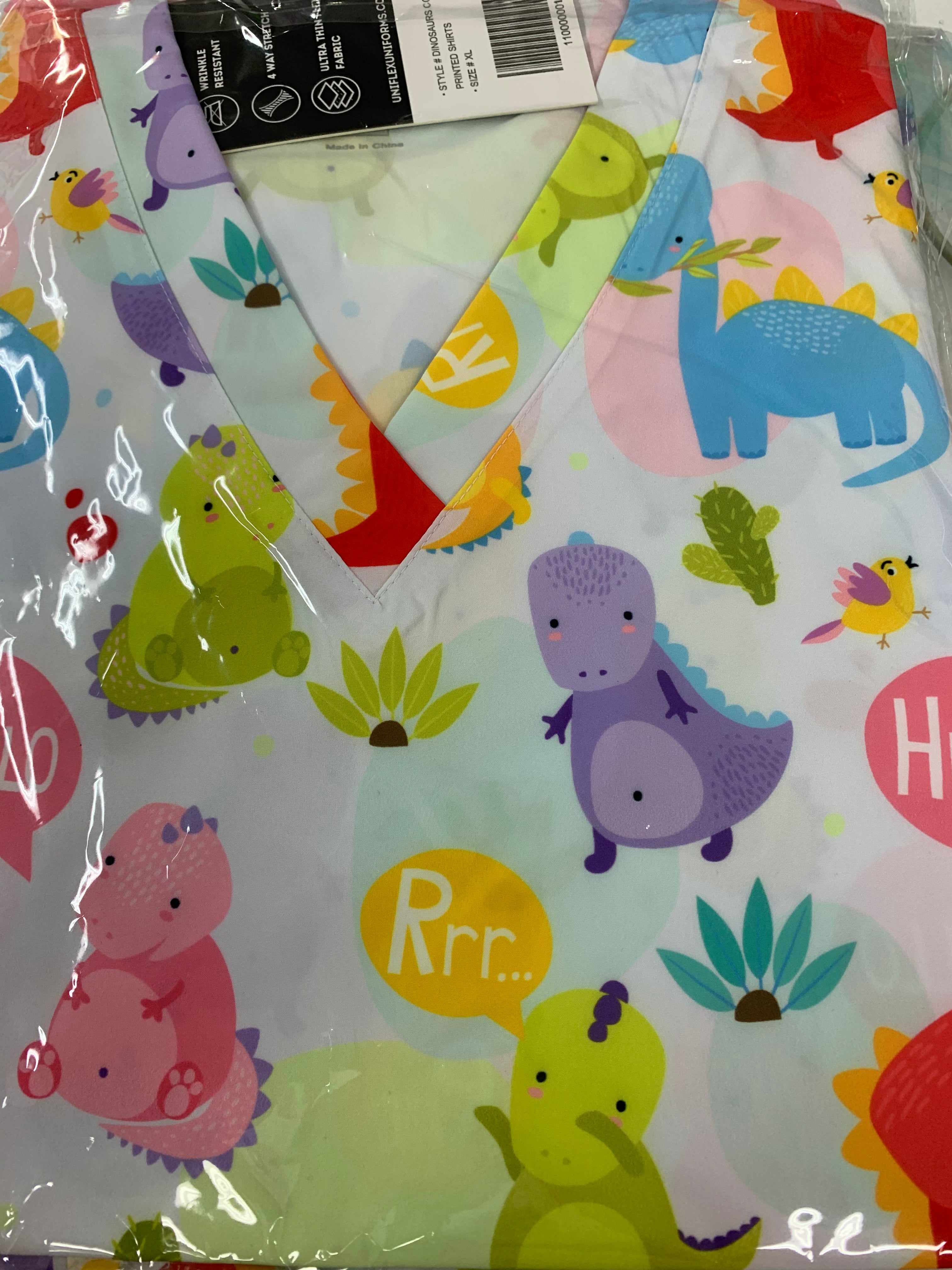 DINOSAURS COLORS PRINTED SHIRTS