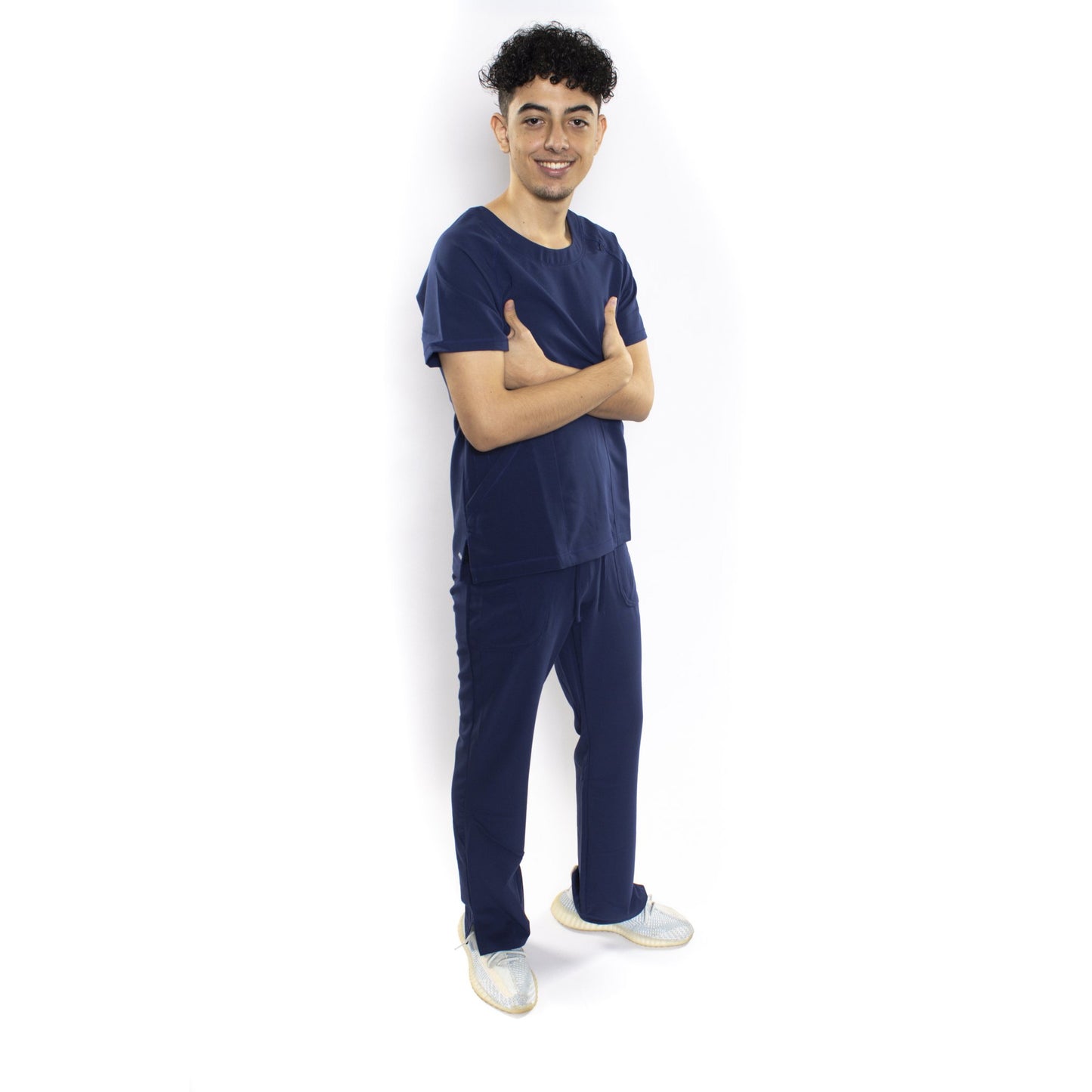 Uniforme Jockey Cuello Circular Azul Marino