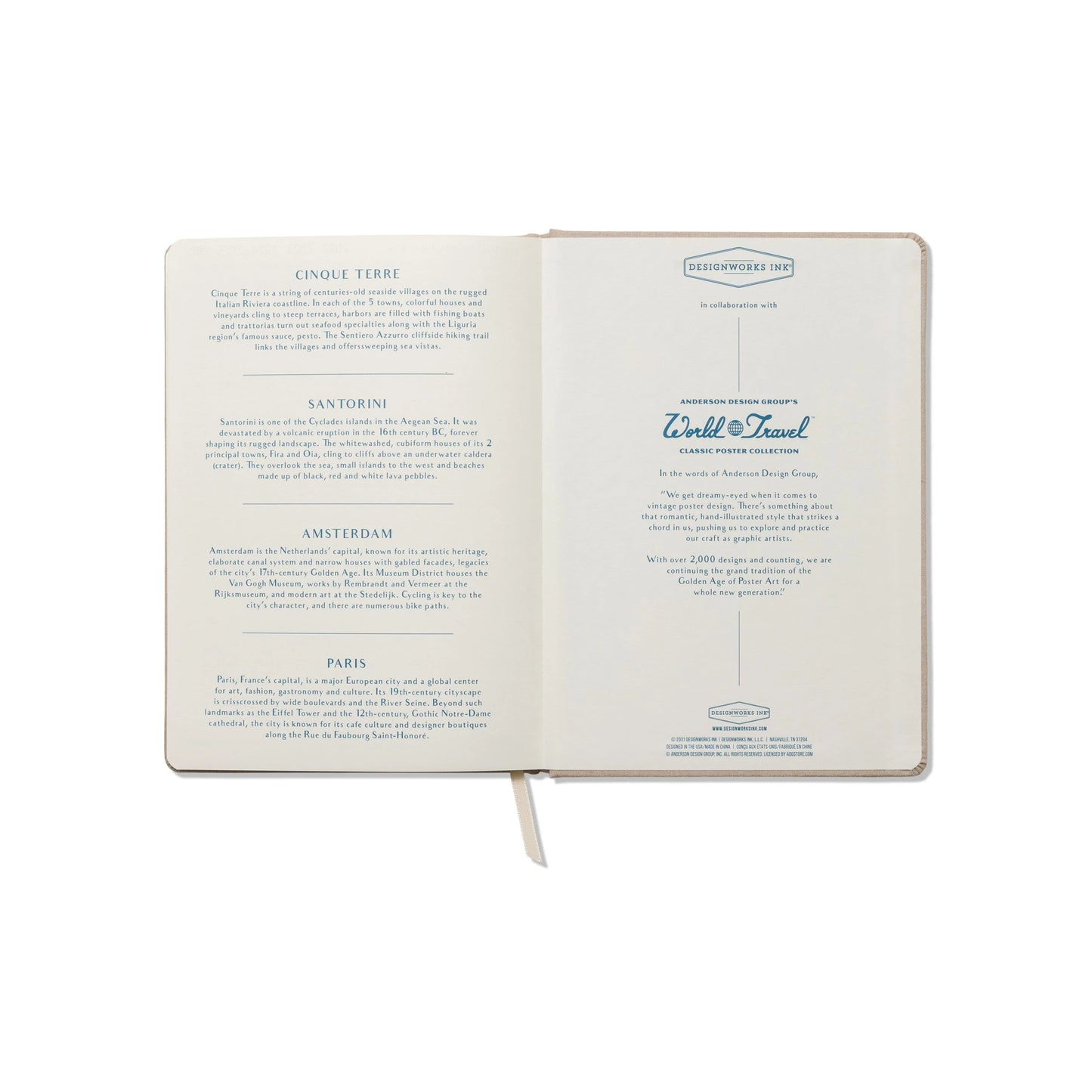 Notebook Travel Planner Anderson Design Travel Journal