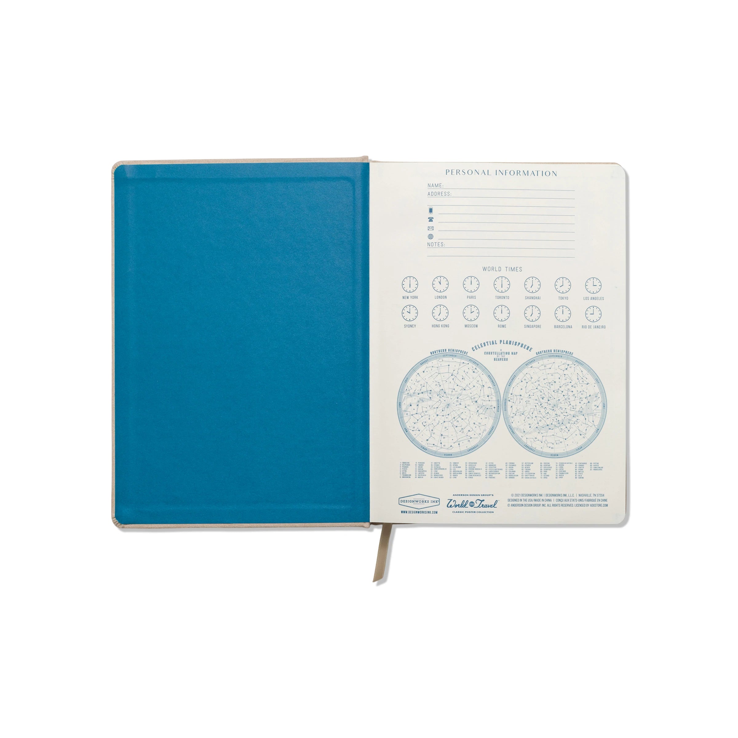 Notebook Travel Planner Anderson Design Travel Journal