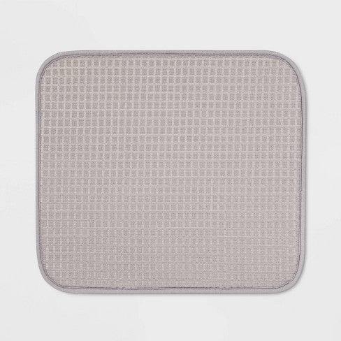 KITCHEN DRYER MAT GRAY