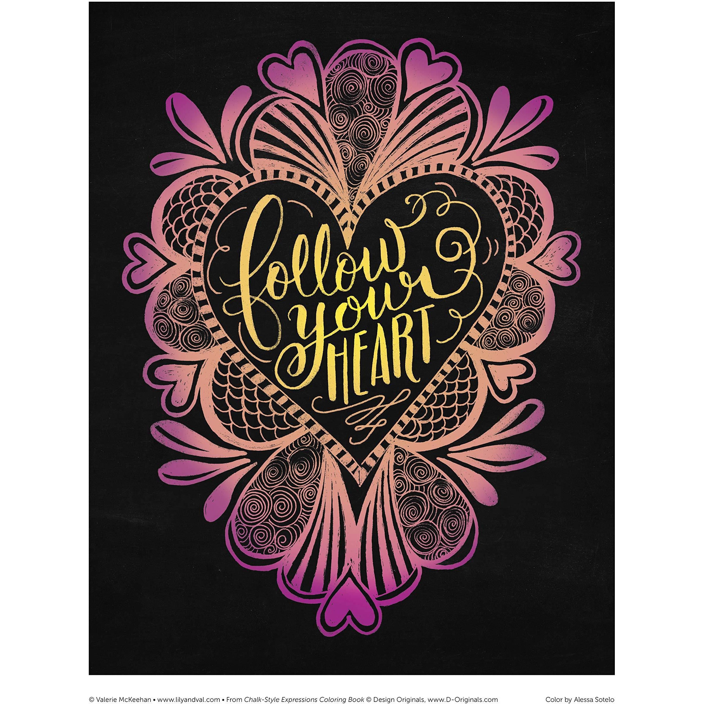 COLORING BOOK CHALK STYLE EXPRESSIONS