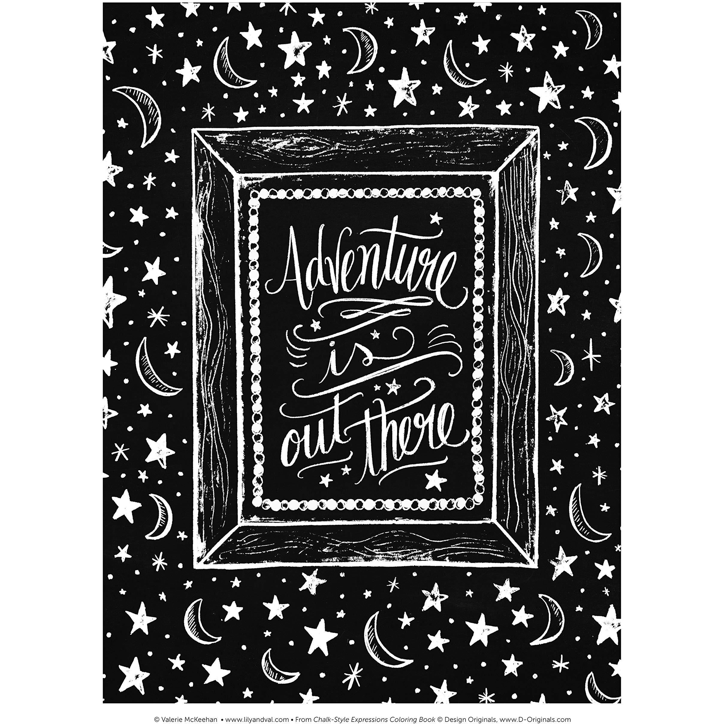 COLORING BOOK CHALK STYLE EXPRESSIONS