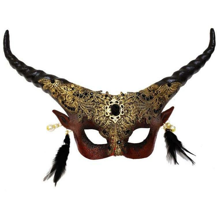Horned Venetian Mask in 3 colors