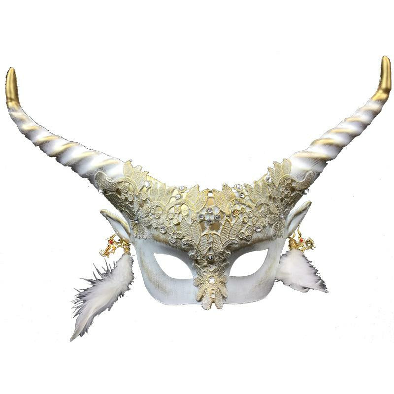Horned Venetian Mask in 3 colors