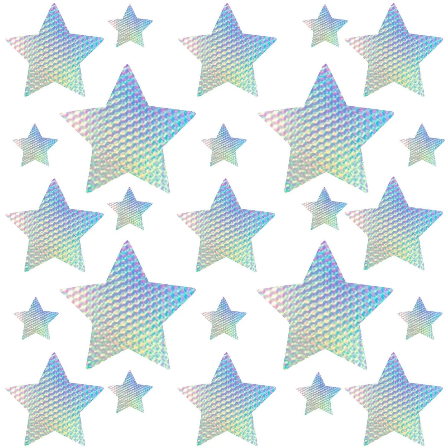 Mine Crafty Pastel Iridescent Starry Nights Nipple Sticker Crop Top