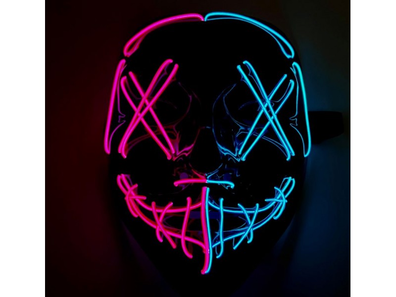 Neon light mask in 4 Colors
