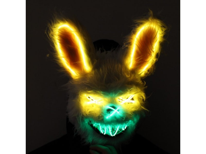 Rainbow Rabbit Ligt up Mask  - Conejo Assesino