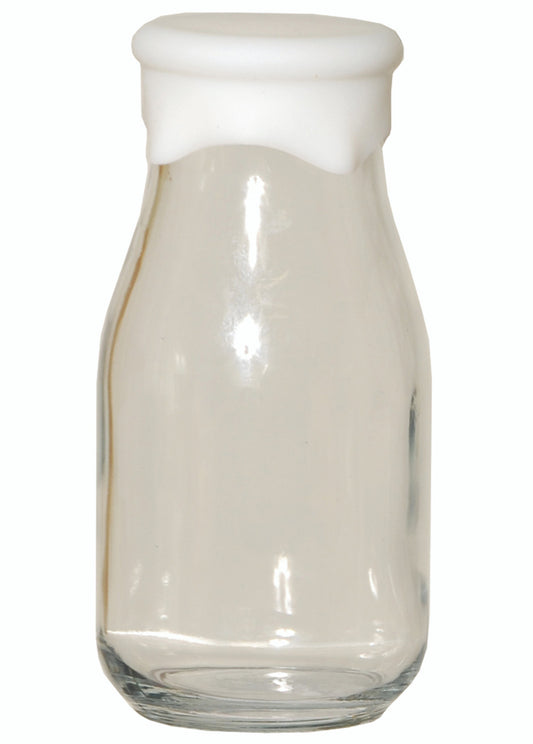 16 oz Milk Bottle Round W/ Silicone