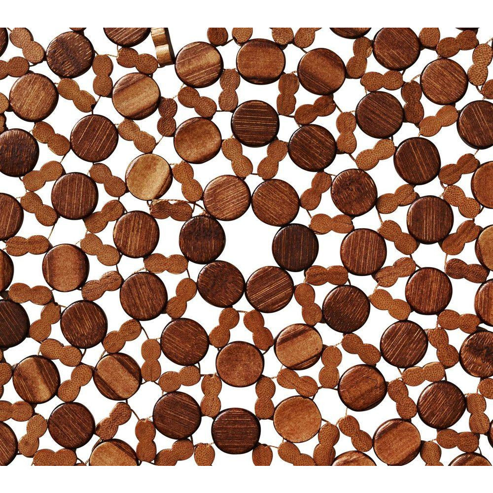 ROUND BAMBOO PLACEMATS BROWN