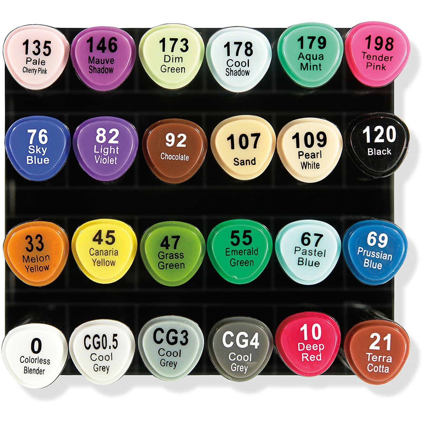 24 DUAL TIP ARTIST MARKERS BRUSH AND FINE
