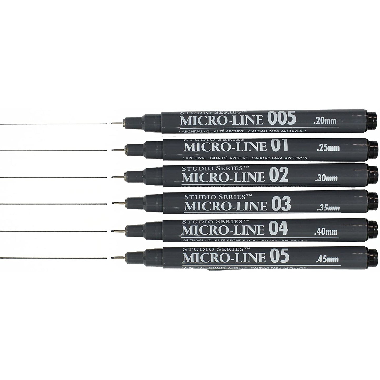 6 MICROLINE PENS