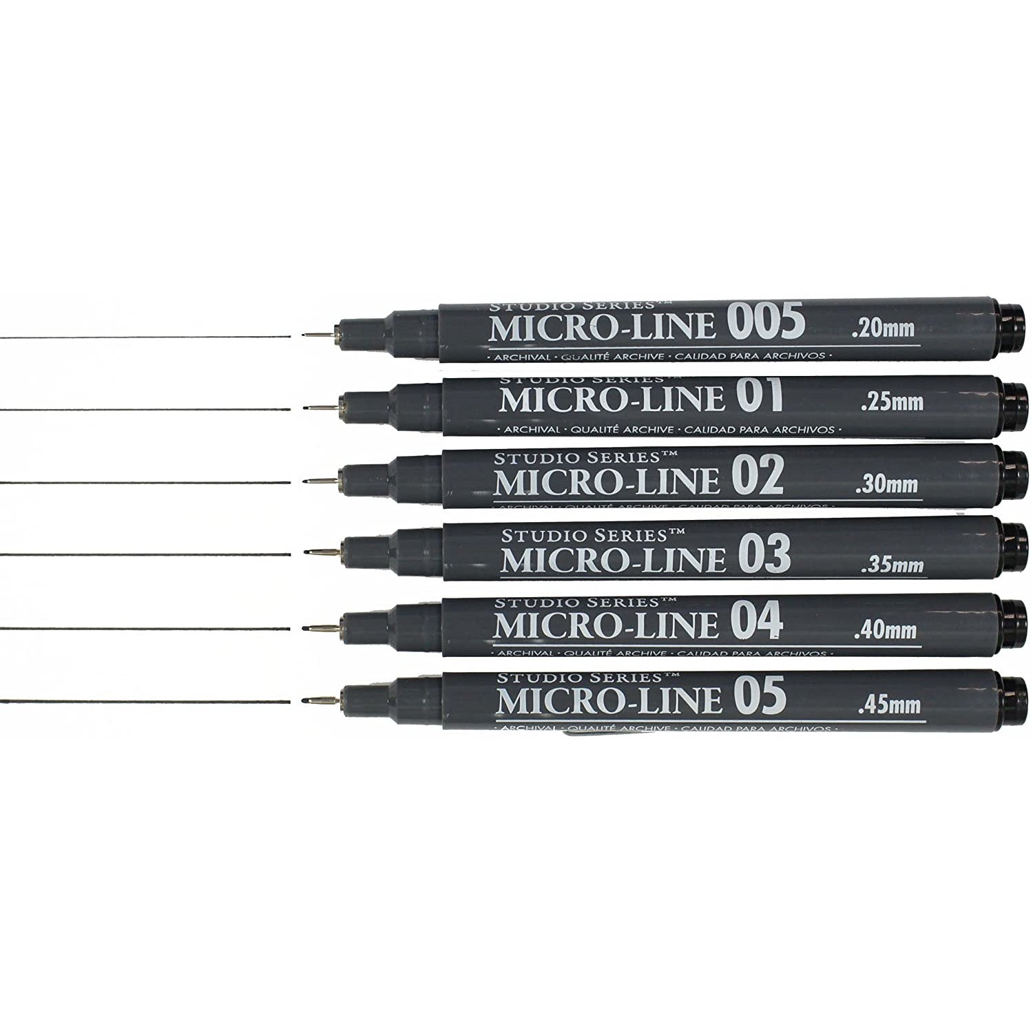 6 MICROLINE PENS