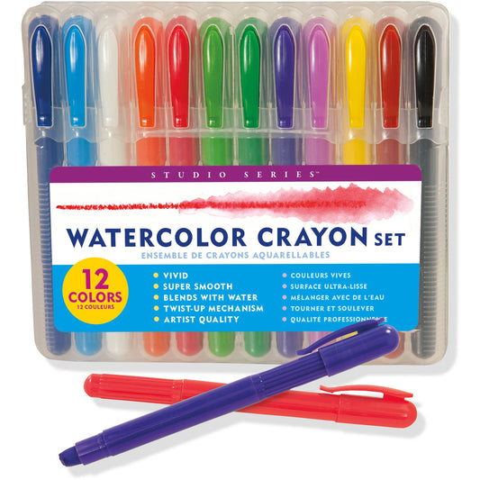 12 WATERCOLOR CRAYON SET
