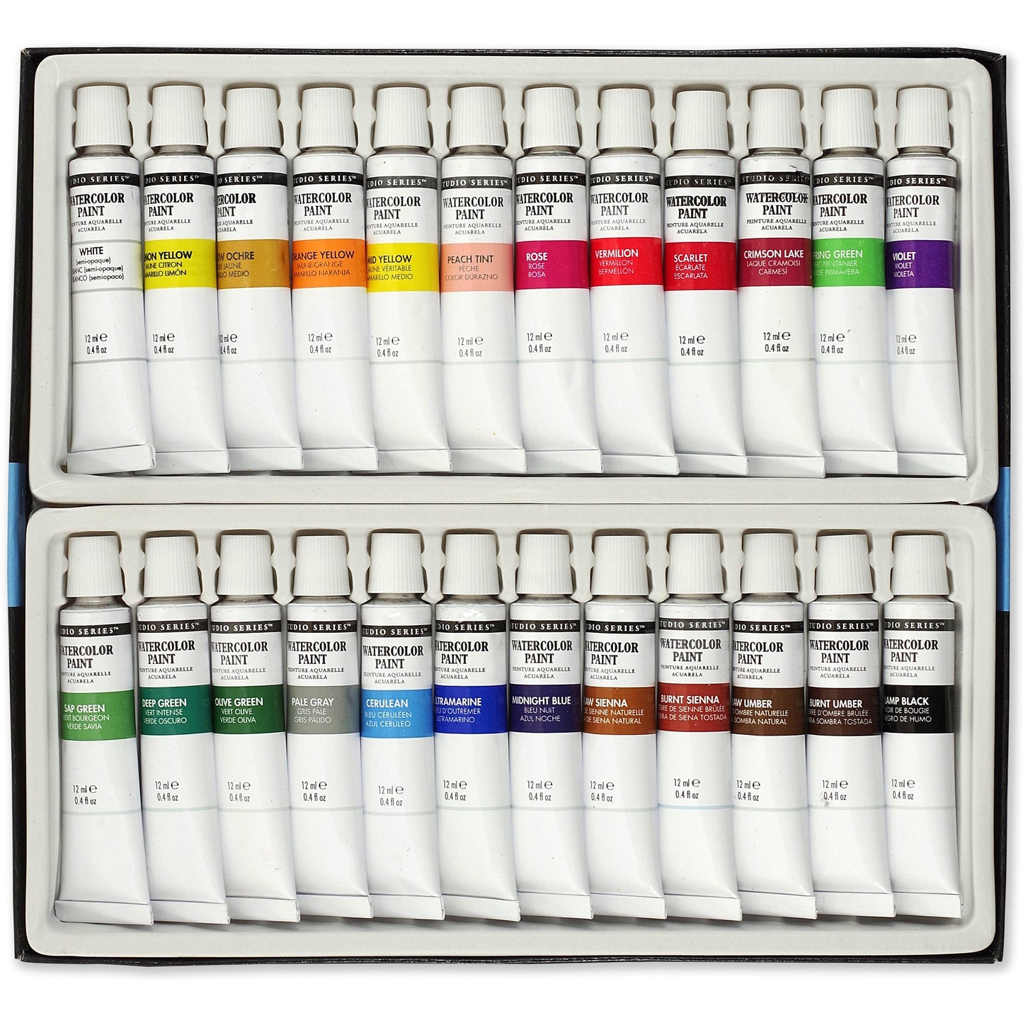 24 ARTISTS WATERCOLOR PAINT SET