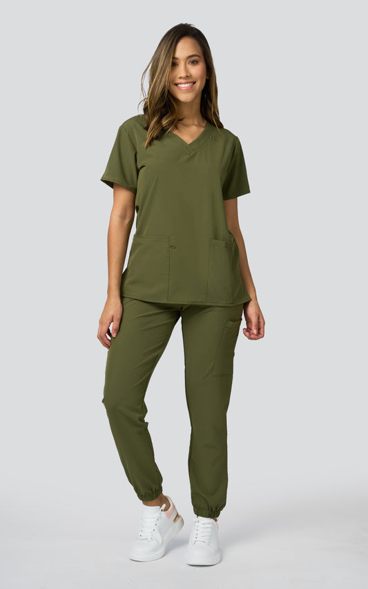UNIFORME STRECH OLIVE MODELO JOGGER