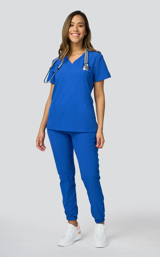 UNIFORME STRECH ROYAL BLUE - AZUL ELECTRICO MODELO JOGGER (SLIM FIT)