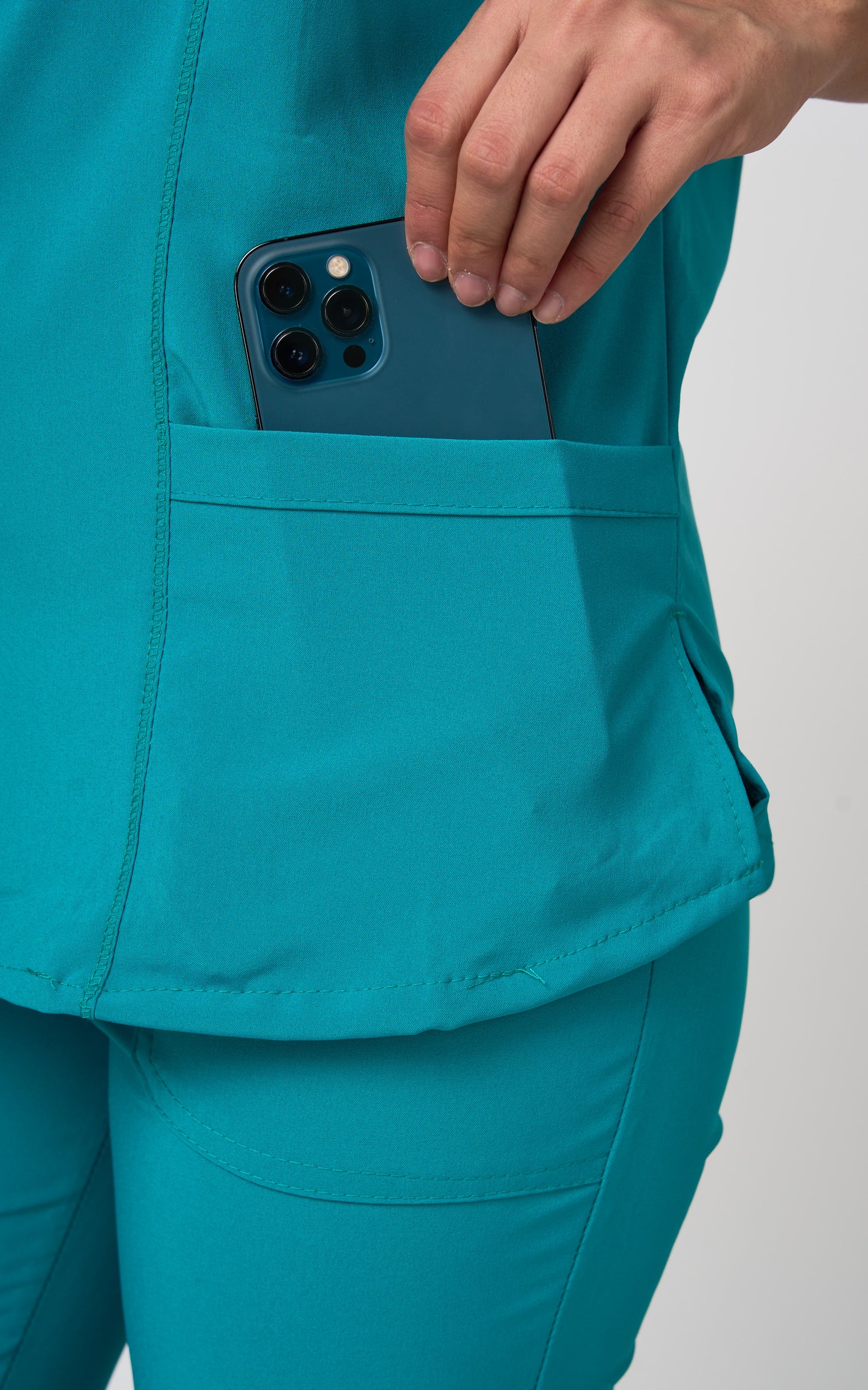 Uniflex D Plaid 4-way Stretch Sets Teal