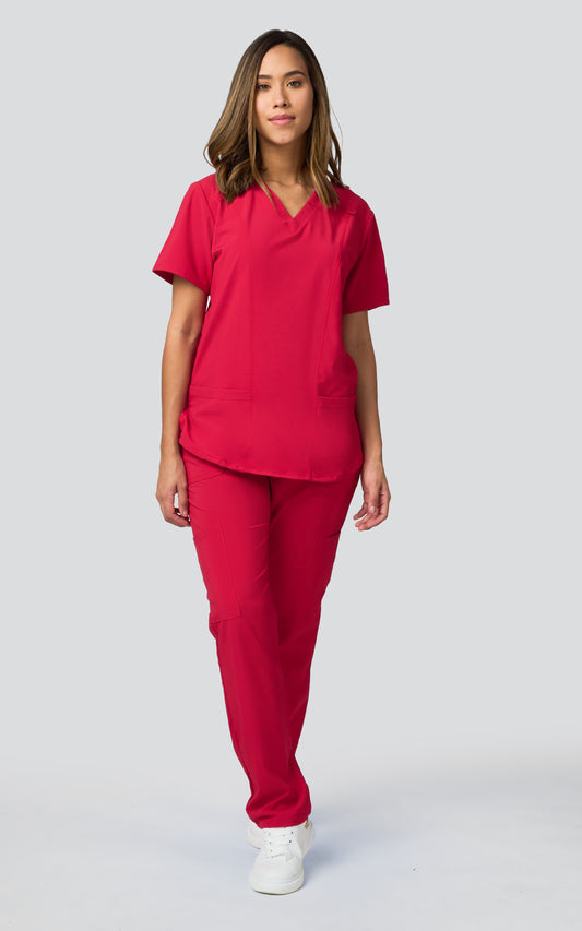 Uniflex D Plaid 4-way Stretch Sets Red