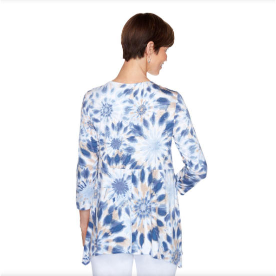 Plus Sunburst Tie-Dye Top Lagnmul Ruby Rd X