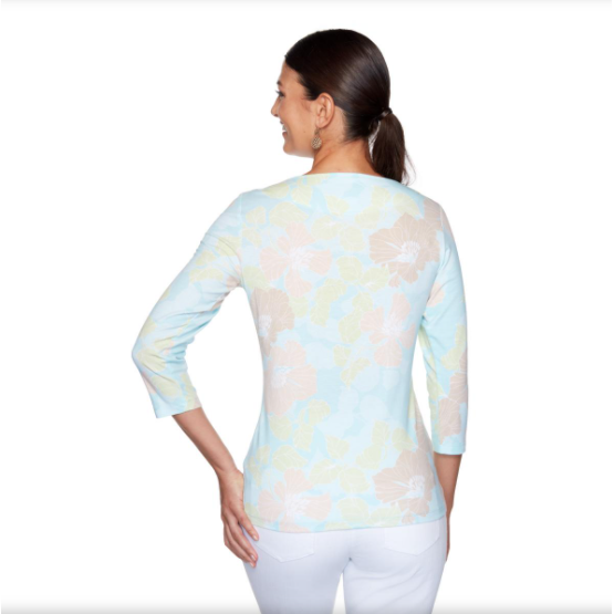 BLUSA CON DECORACIONES DE FLORES RUBY RD