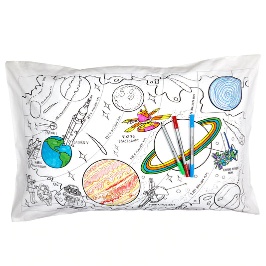 The doodle pillowcase-The space explorer