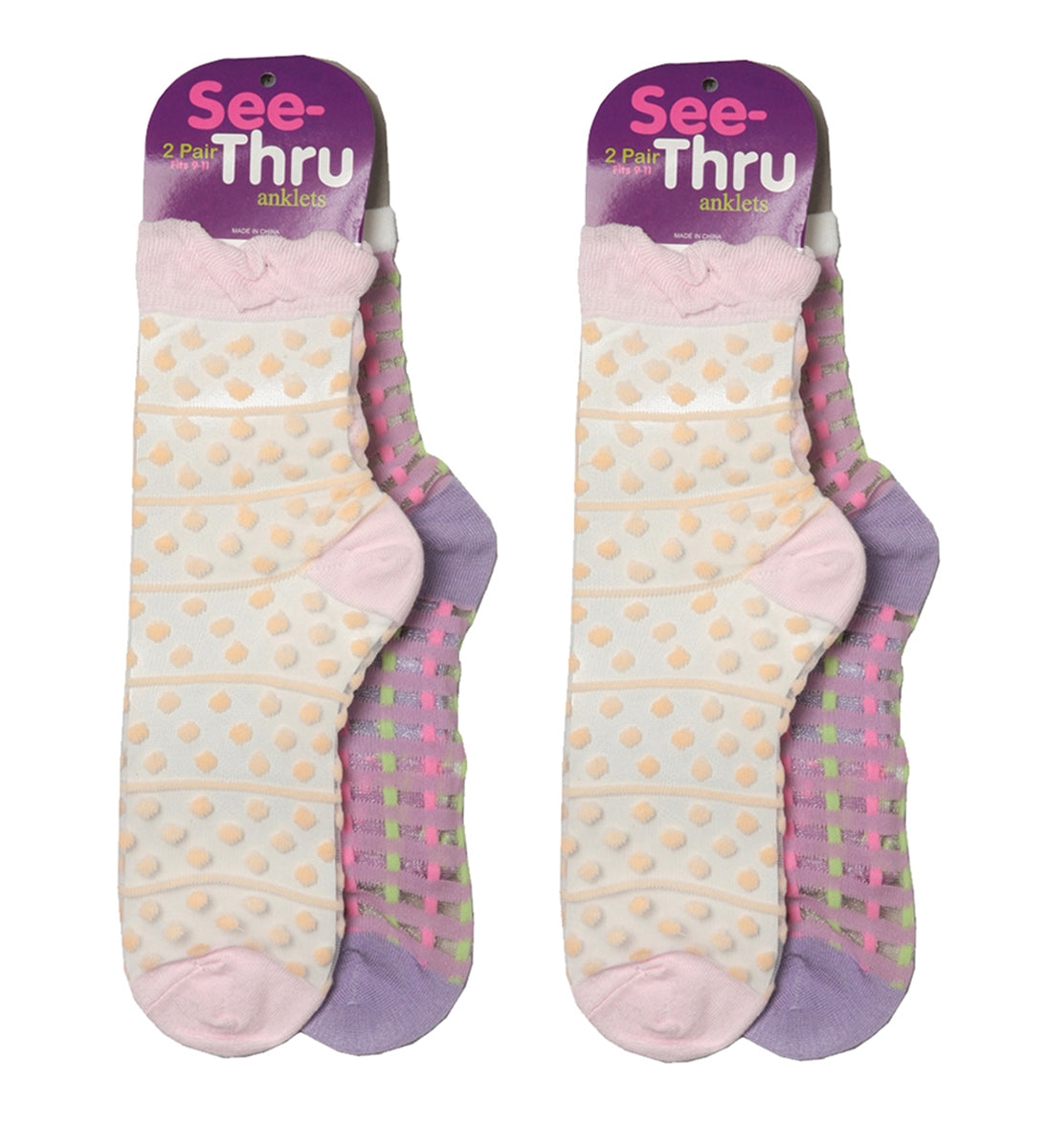 Women's See Thru Anklet's Socks