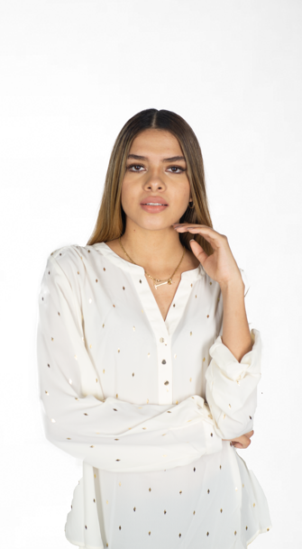 Blouse Vanilla Ice/gold