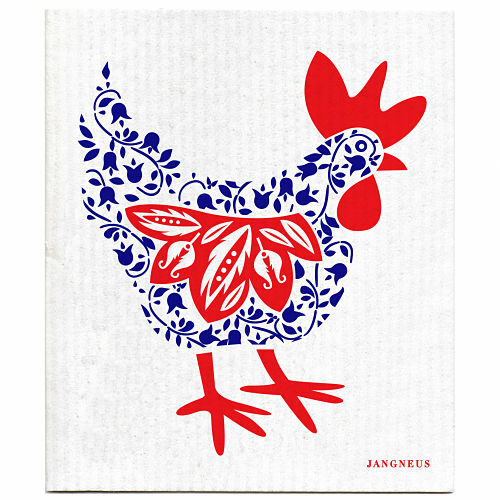 SWEDISH DISHCLOTH - HEN - BLUE
