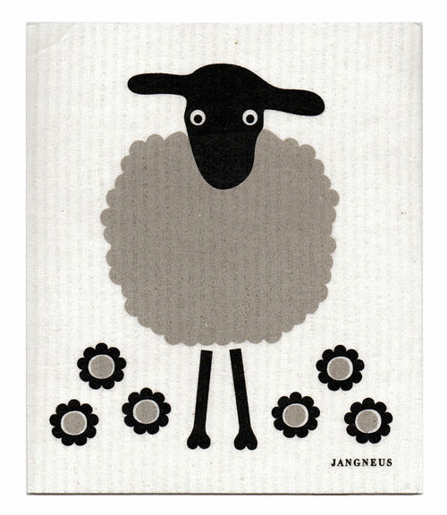 SWEDISH DISHCLOTH - SHEEP - BLACK