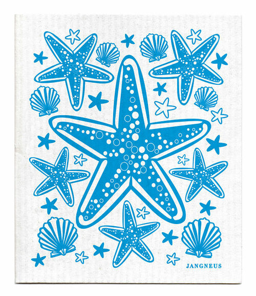SWEDISH DISHCLOTH - STARFISH - TURQUOISE