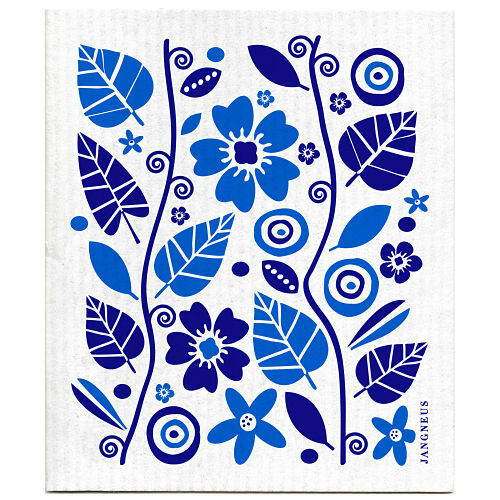 SWEDISH DISHCLOTH - GARDEN - BLUE