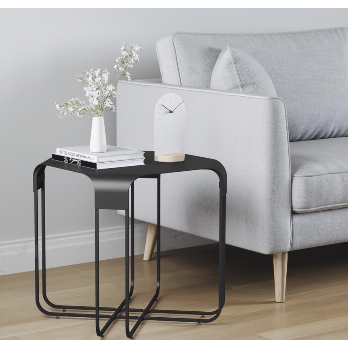 Graph Side Table Black