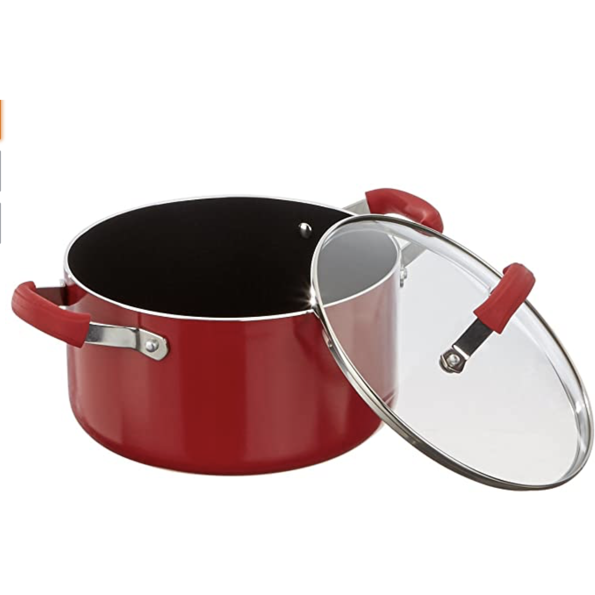 Guy Fieri 10 Piece Nonstick Aluminum Cookware Set, Large, Red