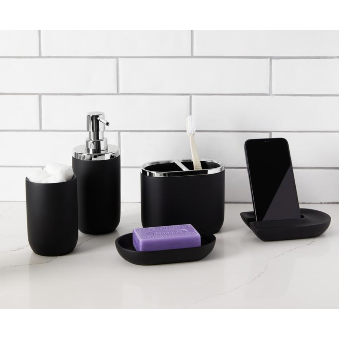 JUNIP SOAP PUMP CHROME/BLACK