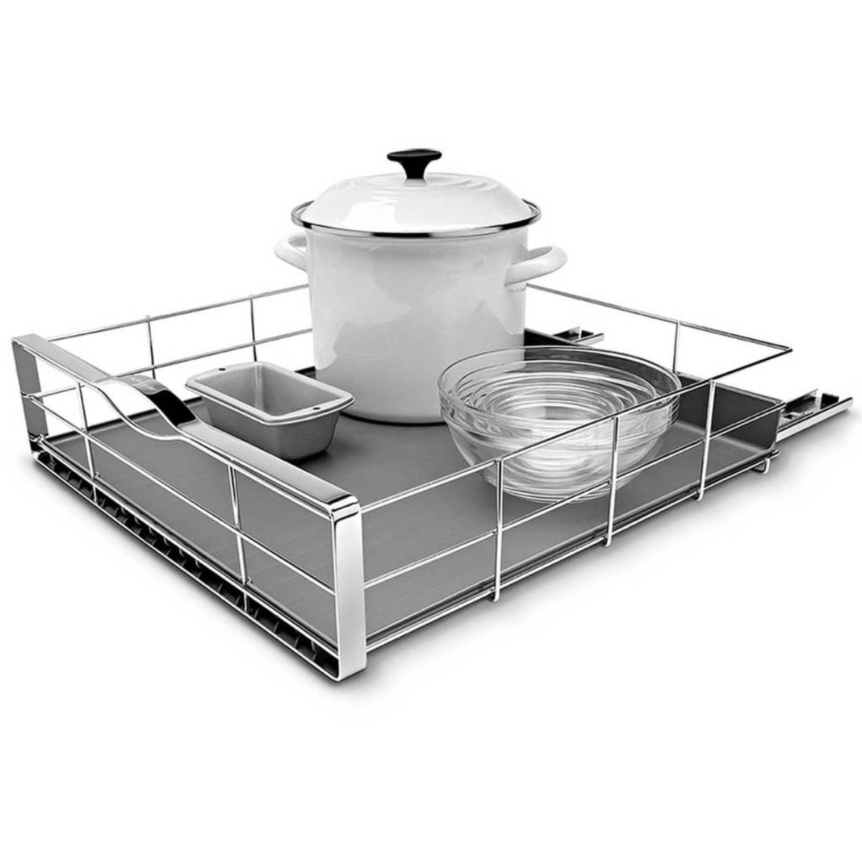 20" PULL OUT CABINET ORGANIZER WITH LID INSET