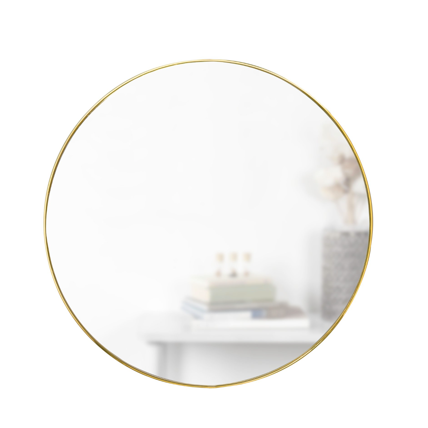 Hubba Mirror 34" Brass