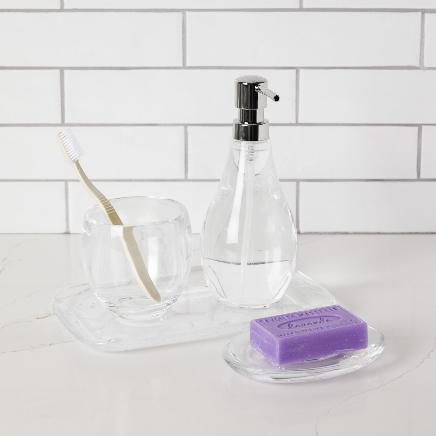 DROPLET SOAP PUMP  CLEAR