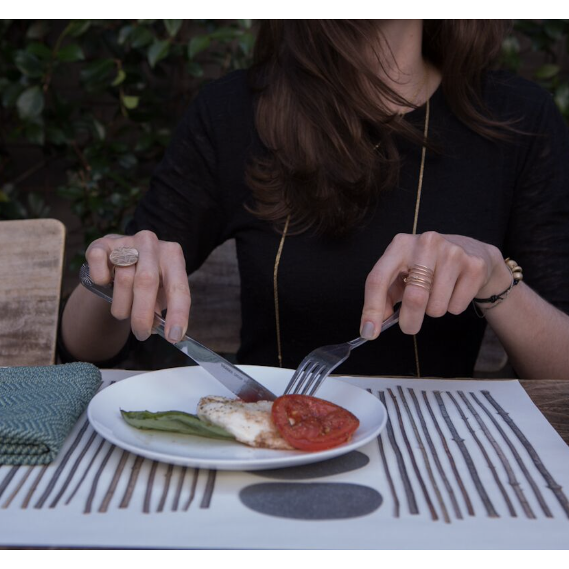 Bamboo &  Rocks  Paper Placemats