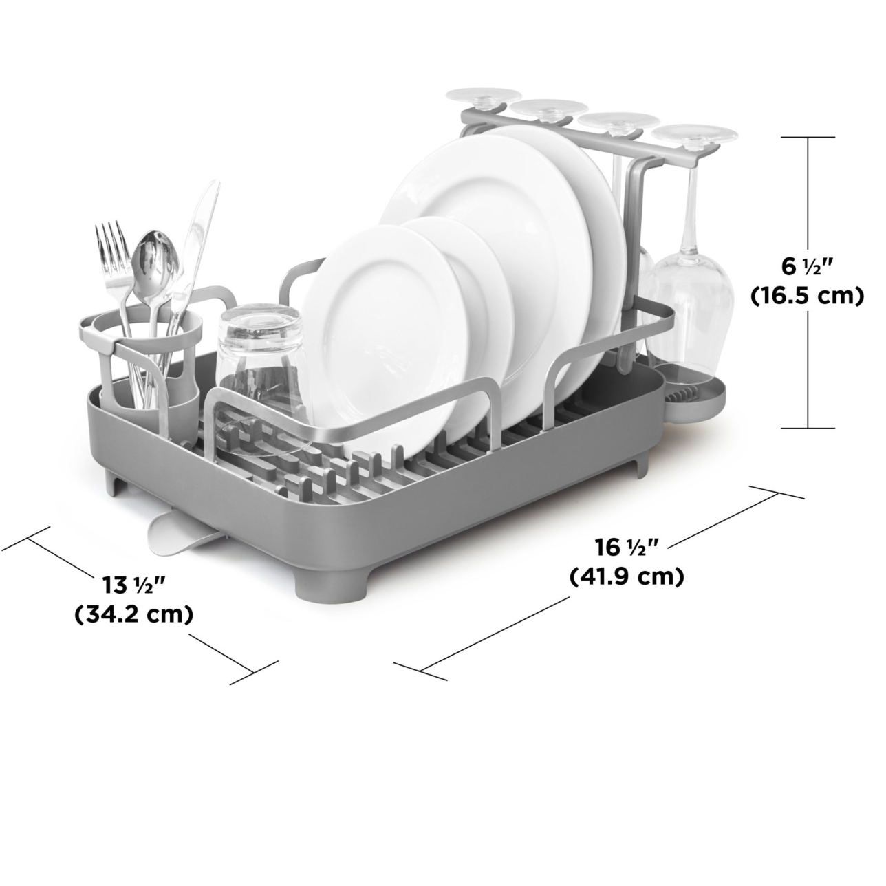 HOLSTER DISH RACK WHITE