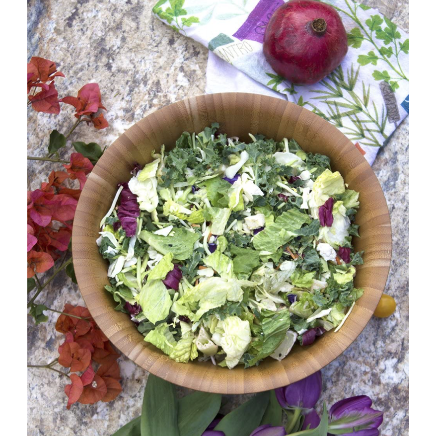 Flared Bamboo Salad Bowl 12"