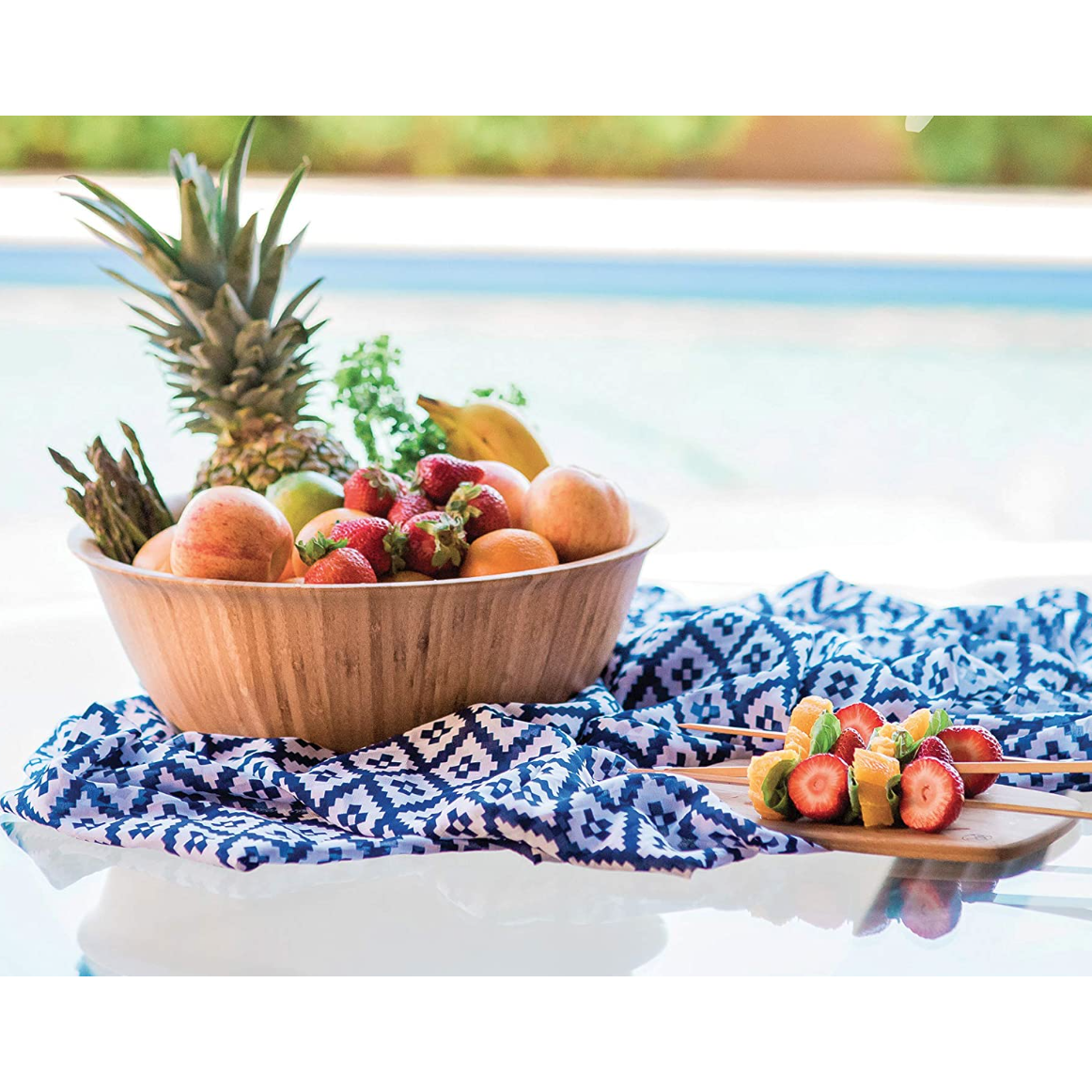 Flared Bamboo Salad Bowl 12"