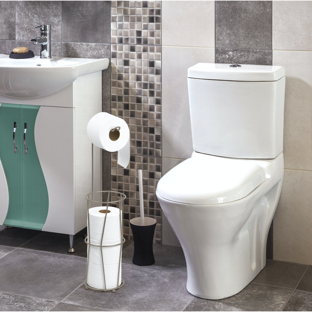 Satin Toilet Paper  Reserve and Dispenser