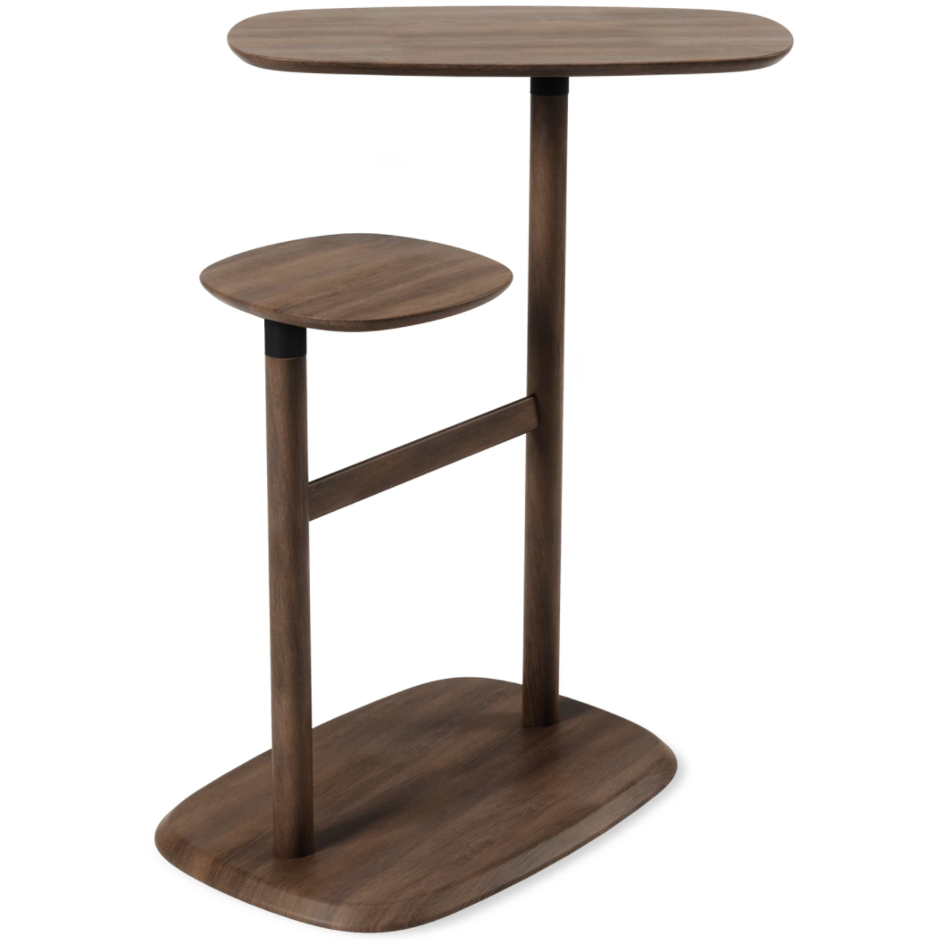 SWIVO SIDE TABLE AGED-WALNUT