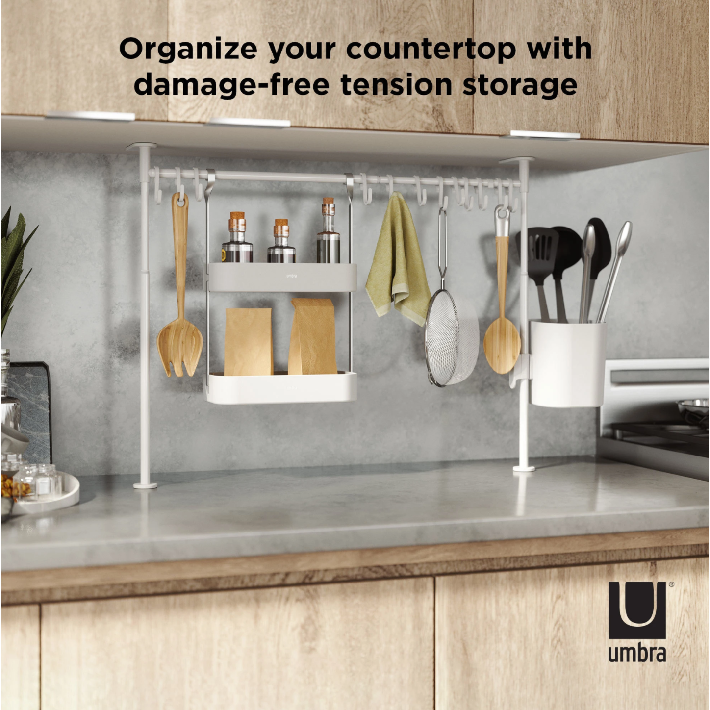 ANYWHERE TENSION KITCHEN ORGANIZER
