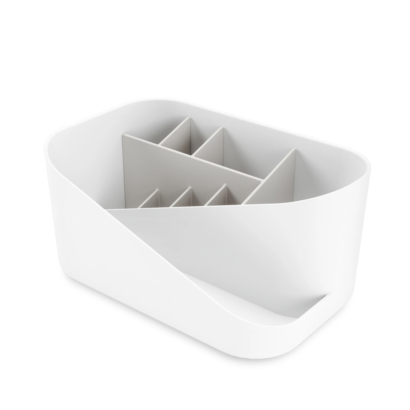 GLAM COSMETIC ORGANIZER WHITE & GREY