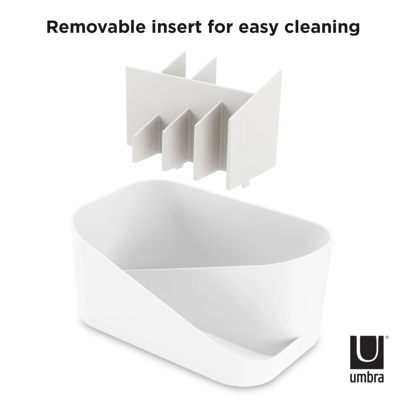 GLAM COSMETIC ORGANIZER WHITE & GREY